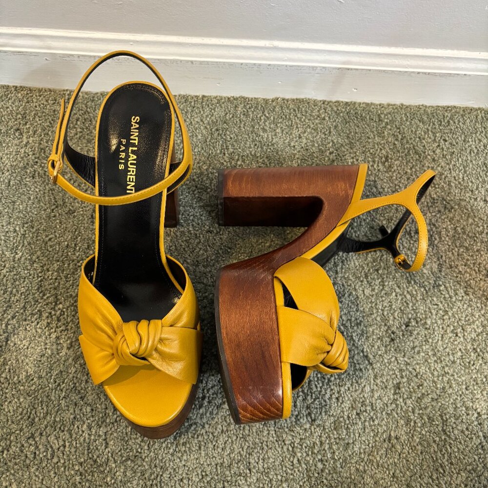 Designer Saint Laurent stunning, high heel sandals